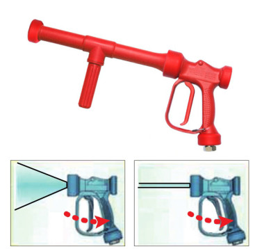Пистолет пищевой с удлинителем PA RB65 (1/2&quot;г-рег.форс, 24бар, 60л/мин, красный)