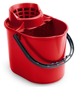 Ведро TTS (отжим, 12 л, красный)